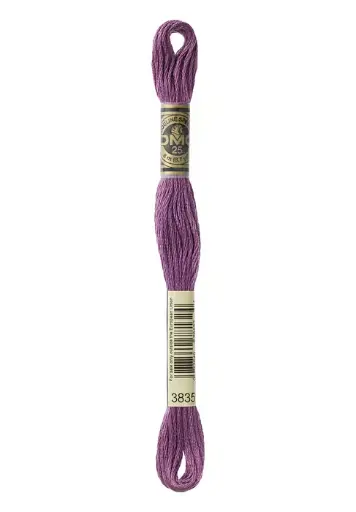 [117MC3835] Fil à broder Mouliné Spécial DMC 3835 Violet pourpre 