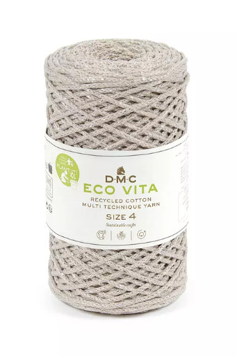 [ecovita4m311] fil à macramé eco vita 4 métallique n°311