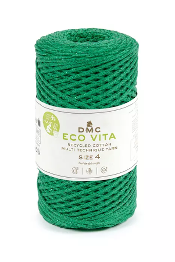 [ecovita4m08] fil à macramé eco vita 4 métallique n°08