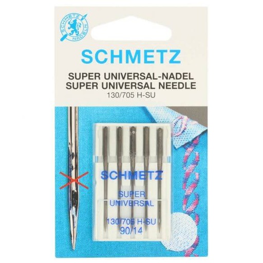 [AZ705SU90/5] Aiguilles super universelle Schmetz n° 90/14 broderie  