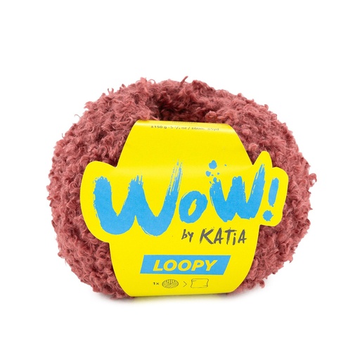 [75185] Wow loopy Laine Katia 159 rouge framboise