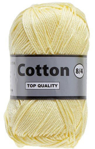 [84843] Cotton 8/4 lammy Yarns 843 Jaune pâle