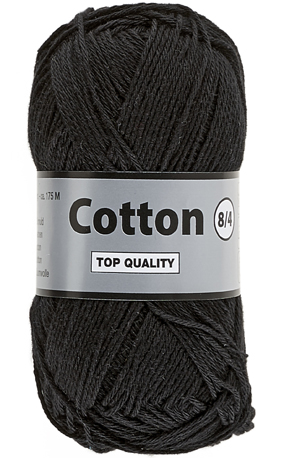 [84001] Cotton 8/4 lammy Yarns 001 noir