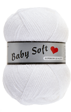 [BABY005] Baby soft lammy Yarns 005 blanc