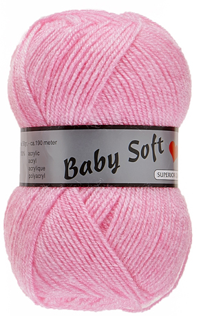 [BABY712] Baby soft lammy Yarns 712 rose 