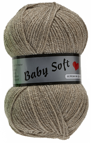 [BABY017] Baby soft lammy Yarns 017 brun