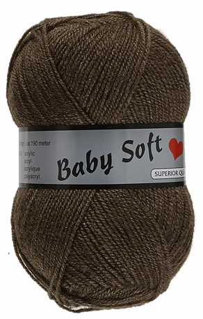 [BABY018] Baby soft lammy Yarns 018 marron