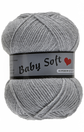 [BABY038] Baby soft lammy Yarns 038 gris