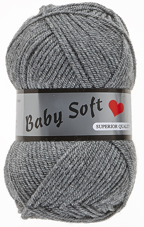 [BABY002] Baby soft lammy Yarns 002 gris foncé