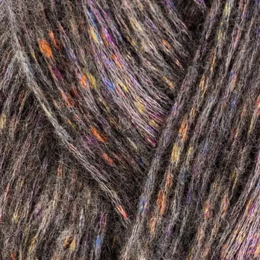 [10858] Lou gris tweed 64% coton 18% alpaga 18% laine    
