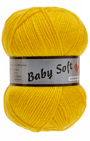 [BABY371] Baby soft lammy Yarns 371 jaune